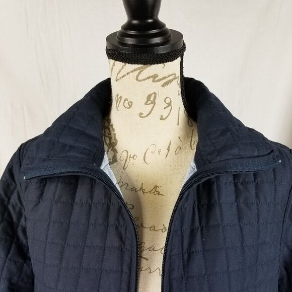 Jane Ashley Casual Lifestyle Navy Quilted Jacket‎ - Picture 3 of 10